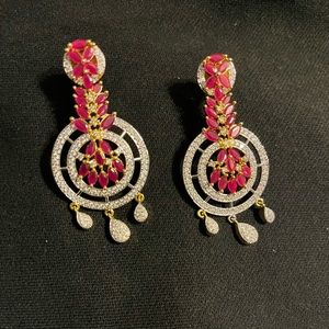 High quality imitation diamond Earrings.